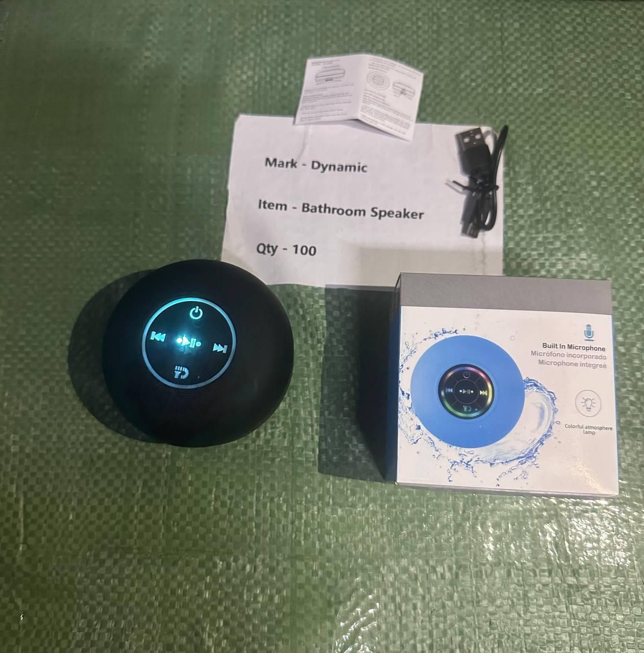 ๐ Essential Volt Pro - Waterproof Bluetooth Speaker with Suction Base and LED Lights