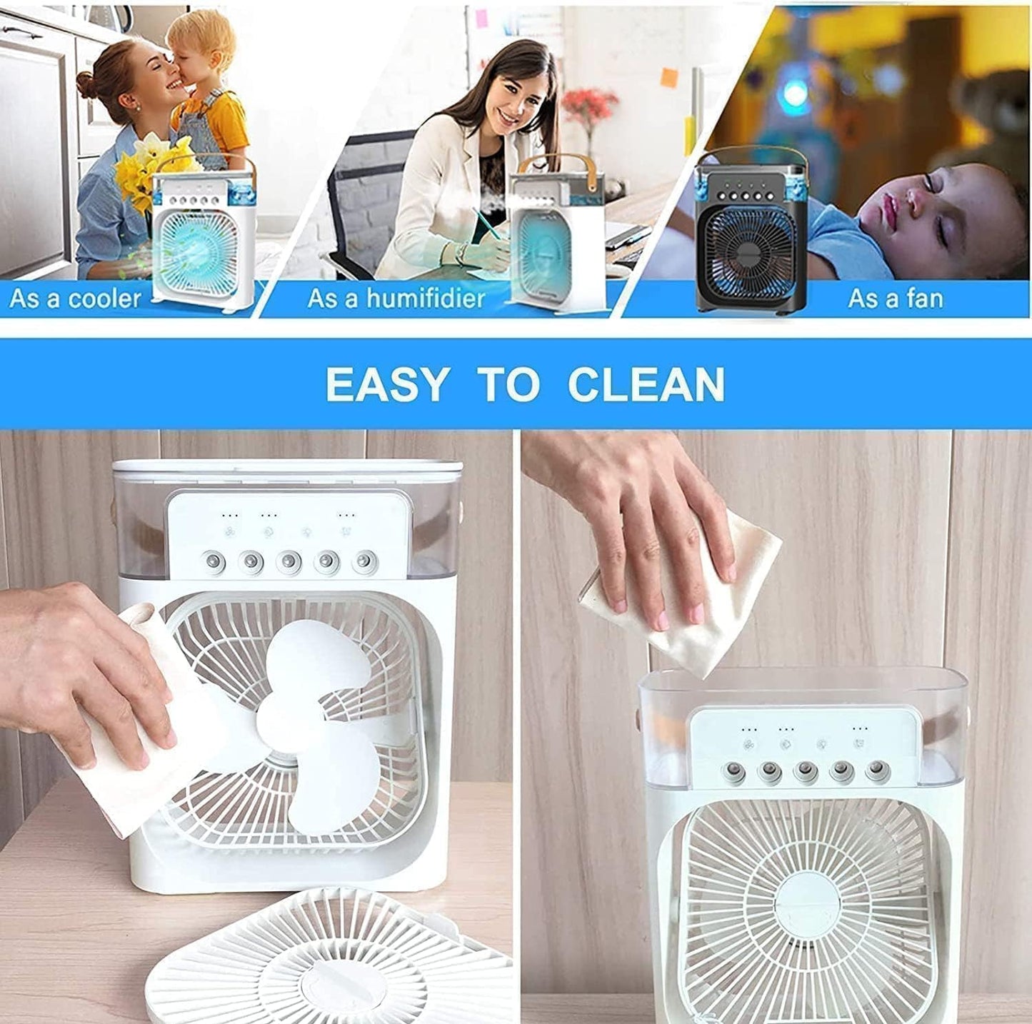 Portable Mini Air Cooler Fan - Portable Mini AC