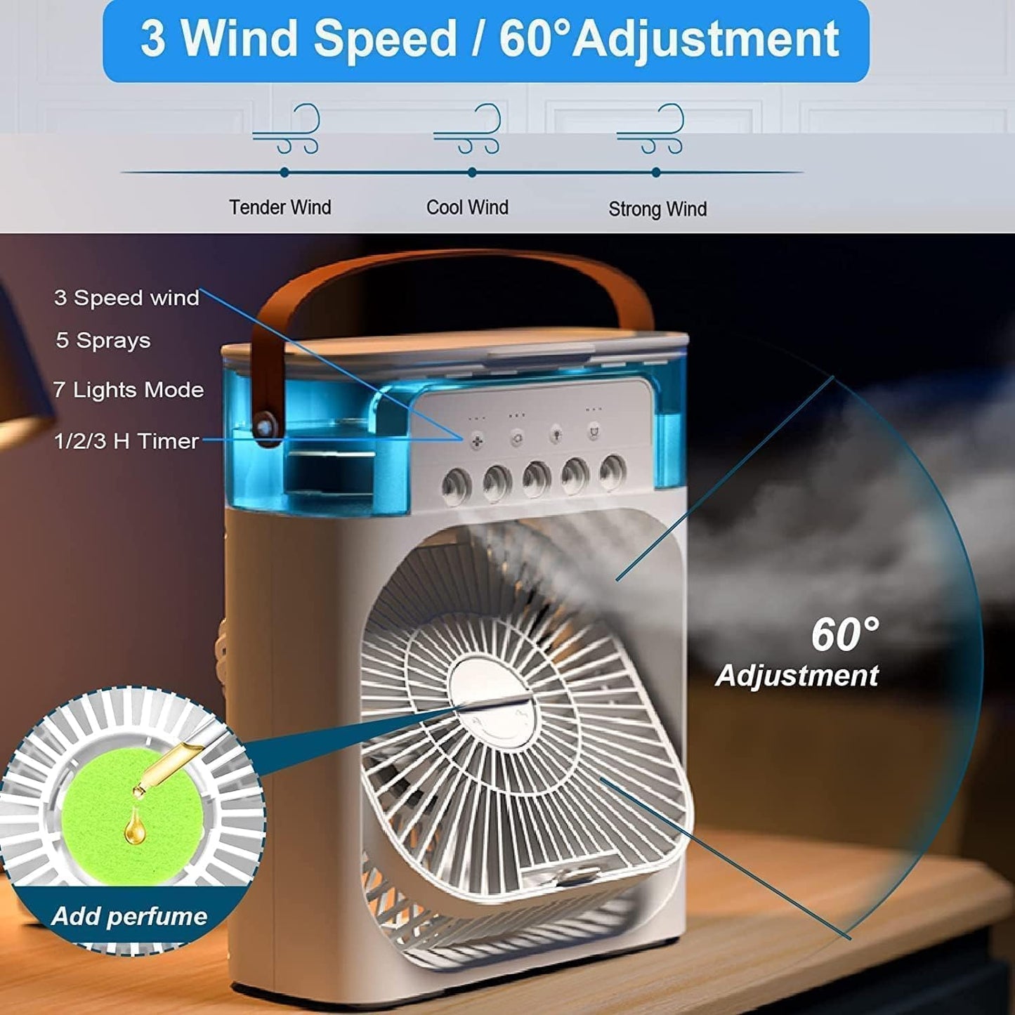 Portable Mini Air Cooler Fan - Portable Mini AC